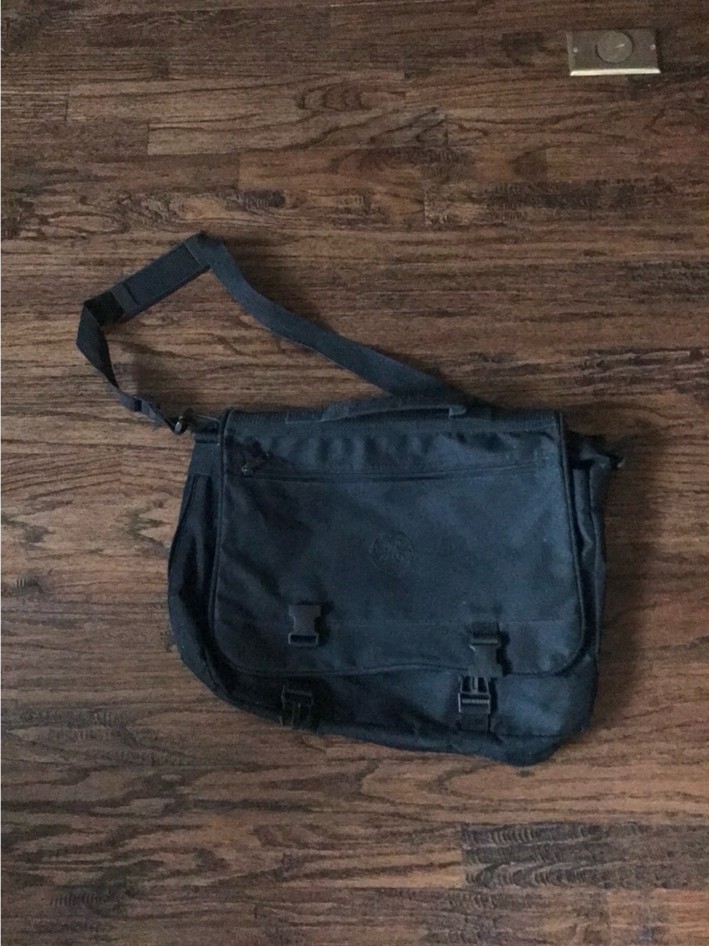 Classic Black Messenger Bag for Men - Durable Everyday Carry
